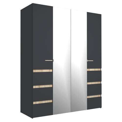 Шкаф 4-дверный Анона (Глазов) Антрацит
