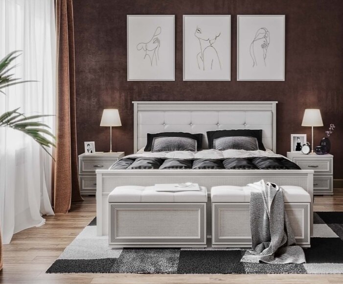 Банкетка ЛБ-20 Ливорно (Домани) Ясень Анкор светлый