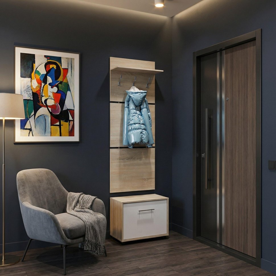 Прихожая ТП-1 + ВШ-5 Дуб Сонома/Белый