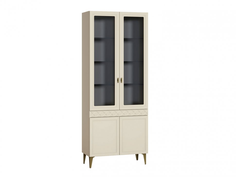 Марион шкаф-витрина 16.397.02 Слоновая кость