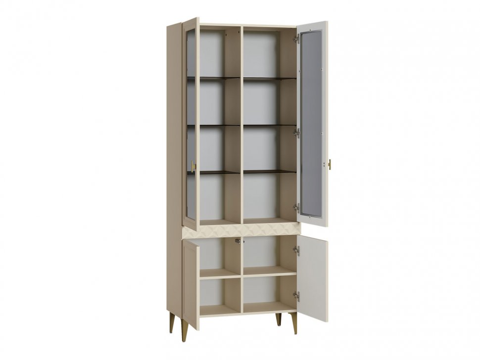 Марион шкаф-витрина 16.397.02 Слоновая кость