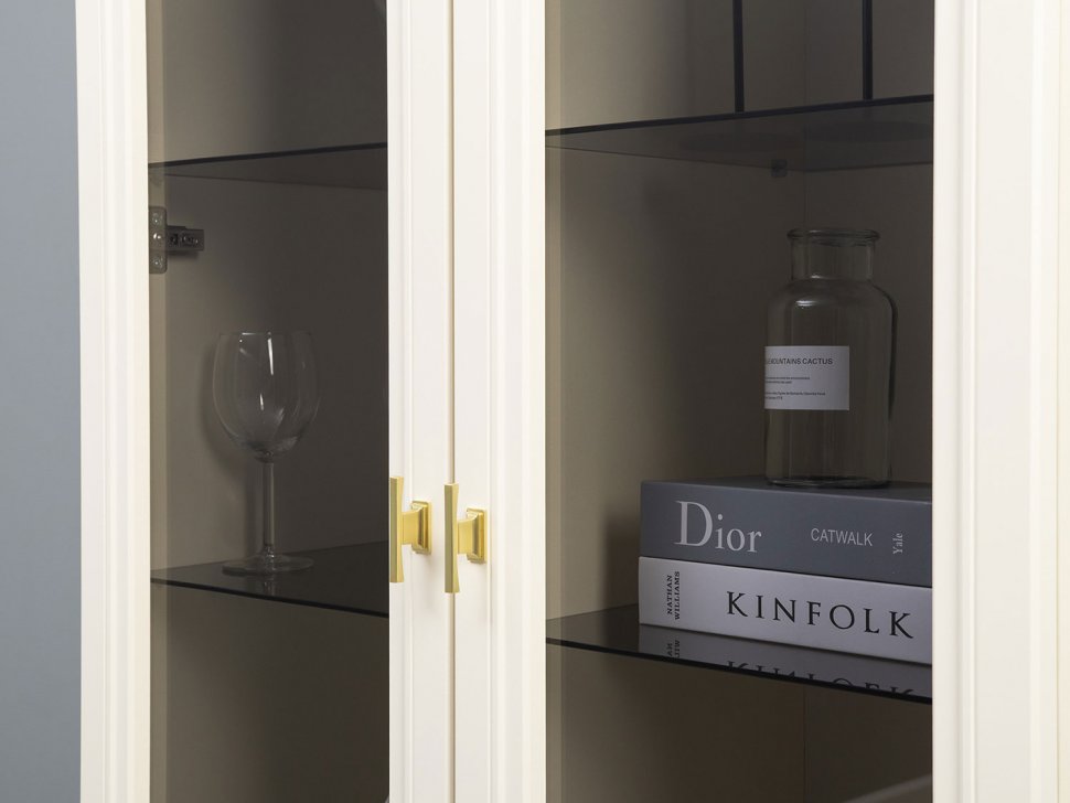 Марион шкаф-витрина 16.397.02 Слоновая кость