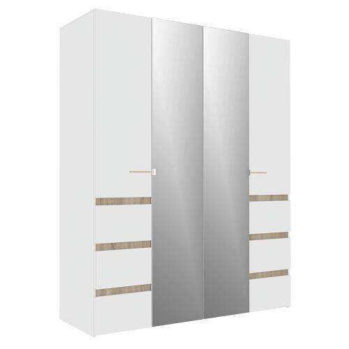 Шкаф 4-дверный Анона (Глазов) 180 Белый