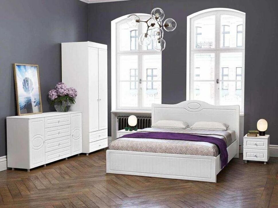 Спальня Монако-1 белое дерево