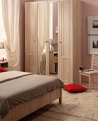 Шкаф для одежды и белья Глазов-мебель Sherlock 60 (Дуб Сонома)