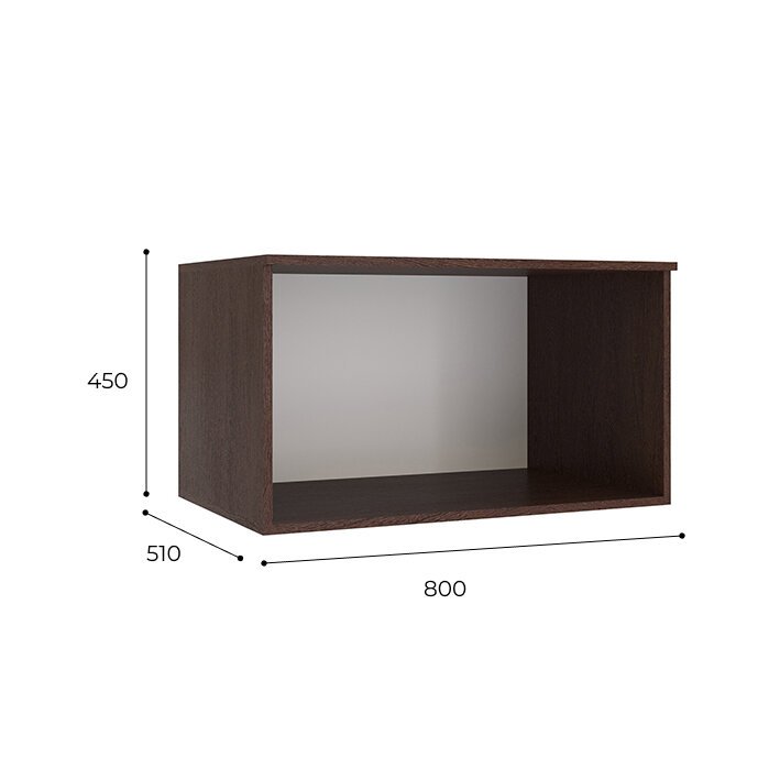 Антресоль Лагуна (ТЭКС) 800 для шкафа Венге/Дуб молочный