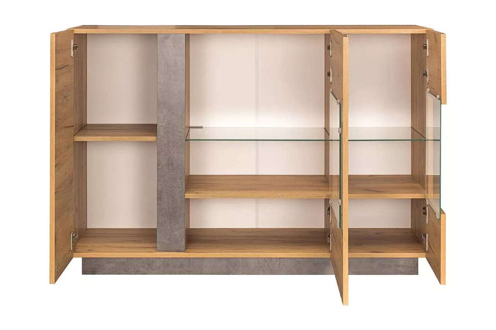 Арчи комод 08.140 Дуб крафт золотой / Камень темный