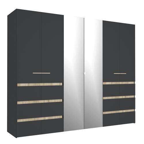 Шкаф 6-дверный Анона (Глазов) 270 Антрацит