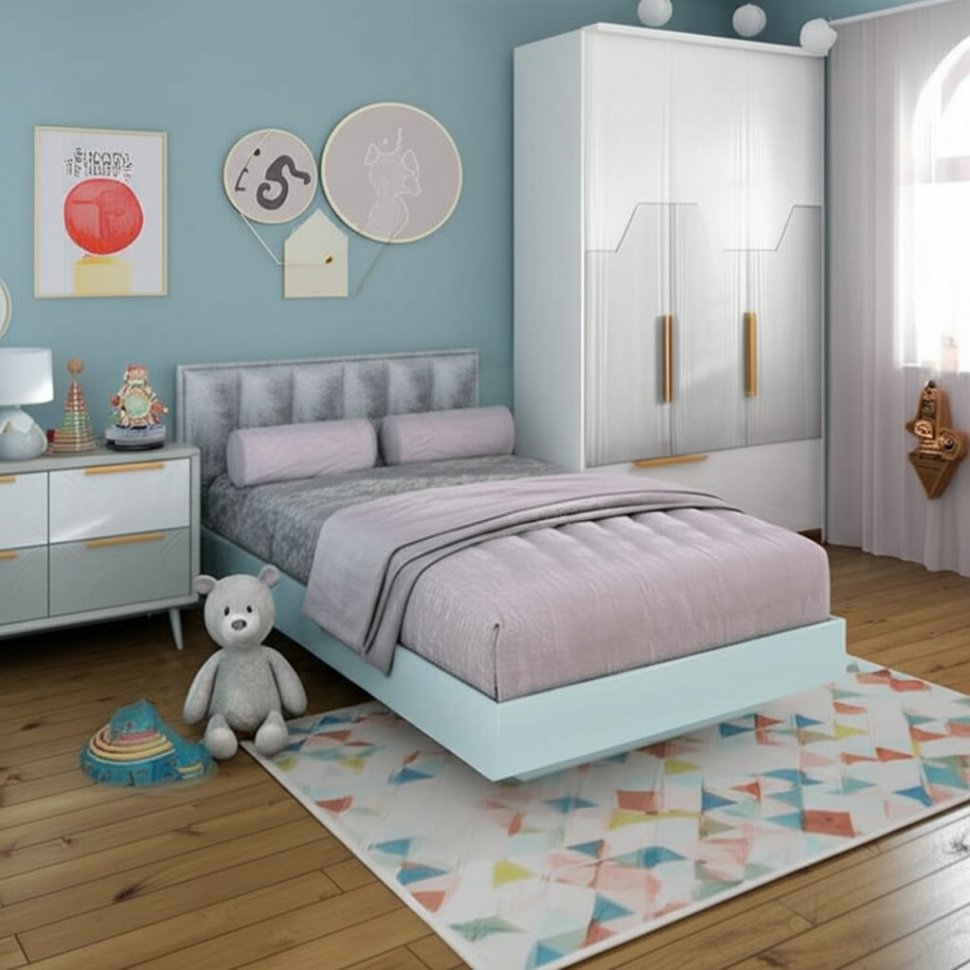 Кровать 120х200 Мемори КР-09 Семья Мебелони (БТС)