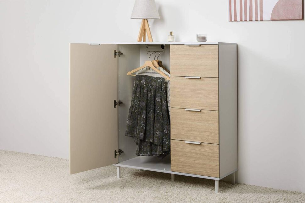 Комод Марвэл 16.234.01 Белый, Сатин, Плэйн