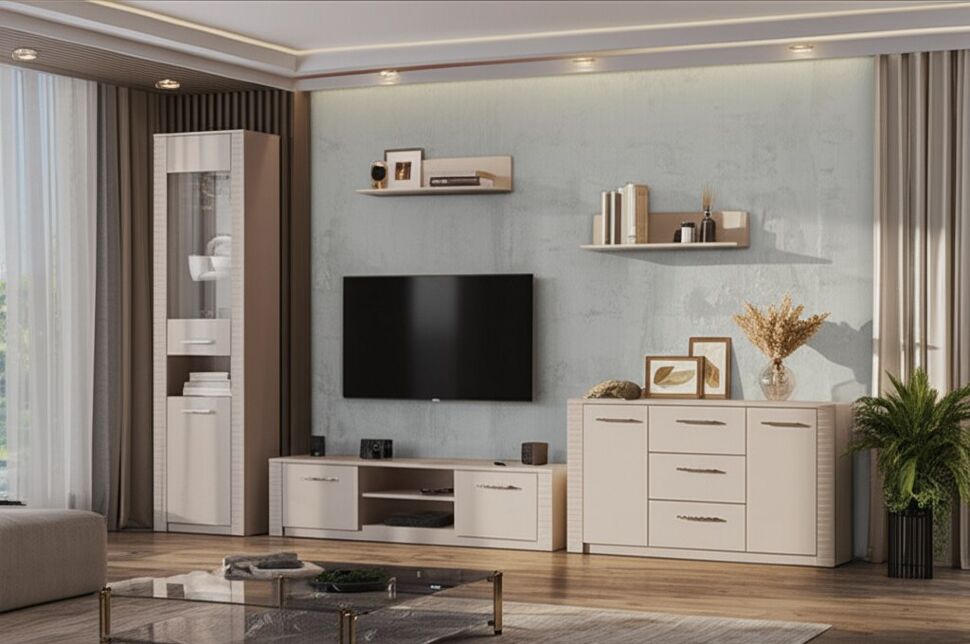 Полка навесная Калипсо (2 шт.), Меланж