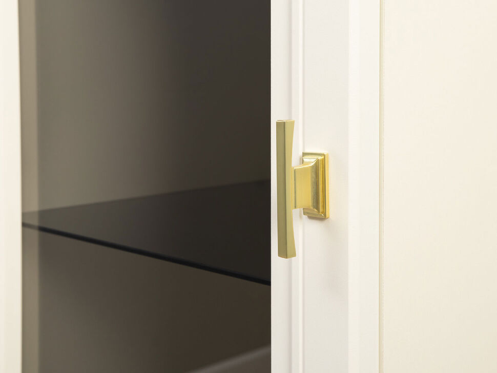 Марион шкаф-витрина 16.397.01 Слоновая кость