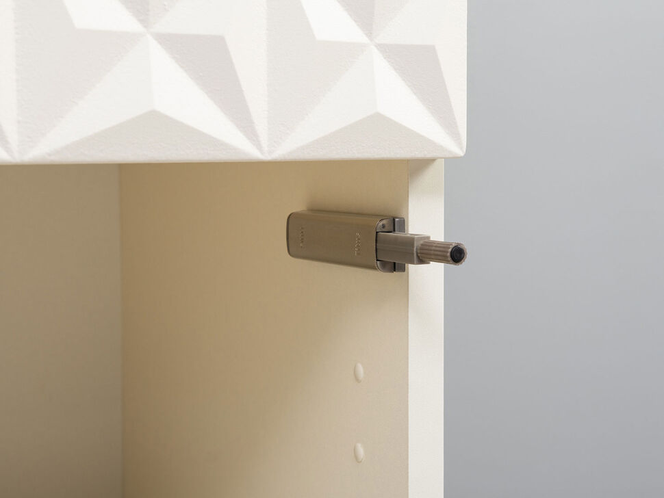 Марион шкаф-витрина 16.397.01 Слоновая кость