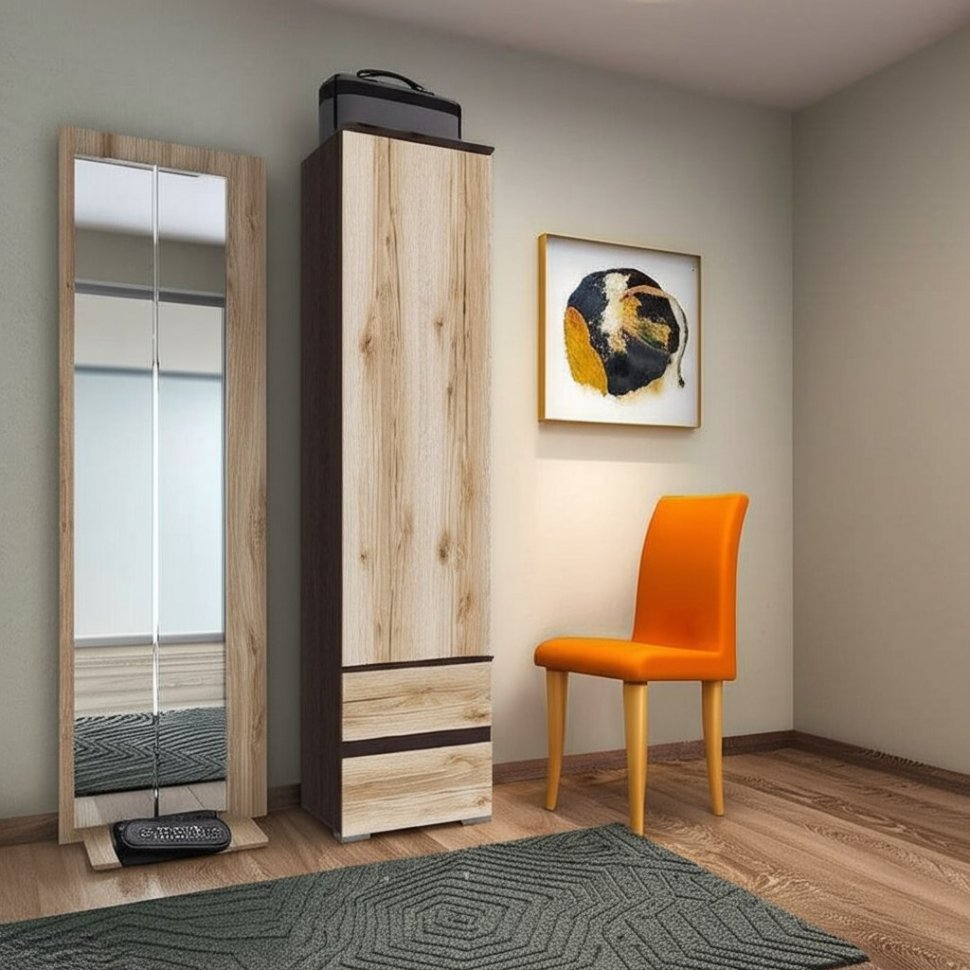 Шкаф-пенал с ящиками Плейона (ТЭКС) Дуб делано