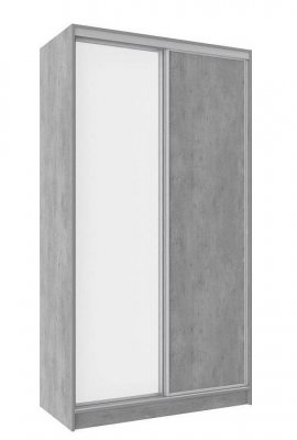 Шкаф-купе двухдверный с зеркалом 1200 Домашний Atelier светлый