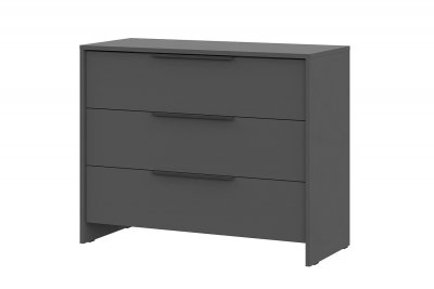 Комод 3 ящика Камелия, Графит