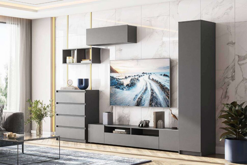 Комод Денвер, Графит серый