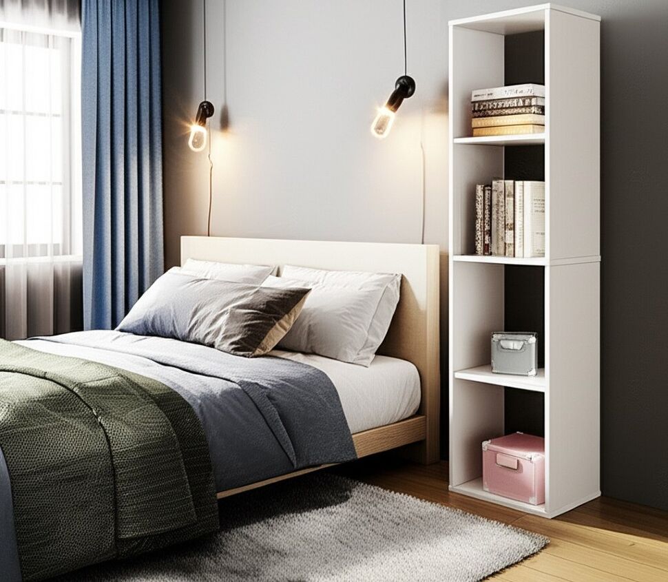 Стеллаж СТЖ 7, Белый текстурный