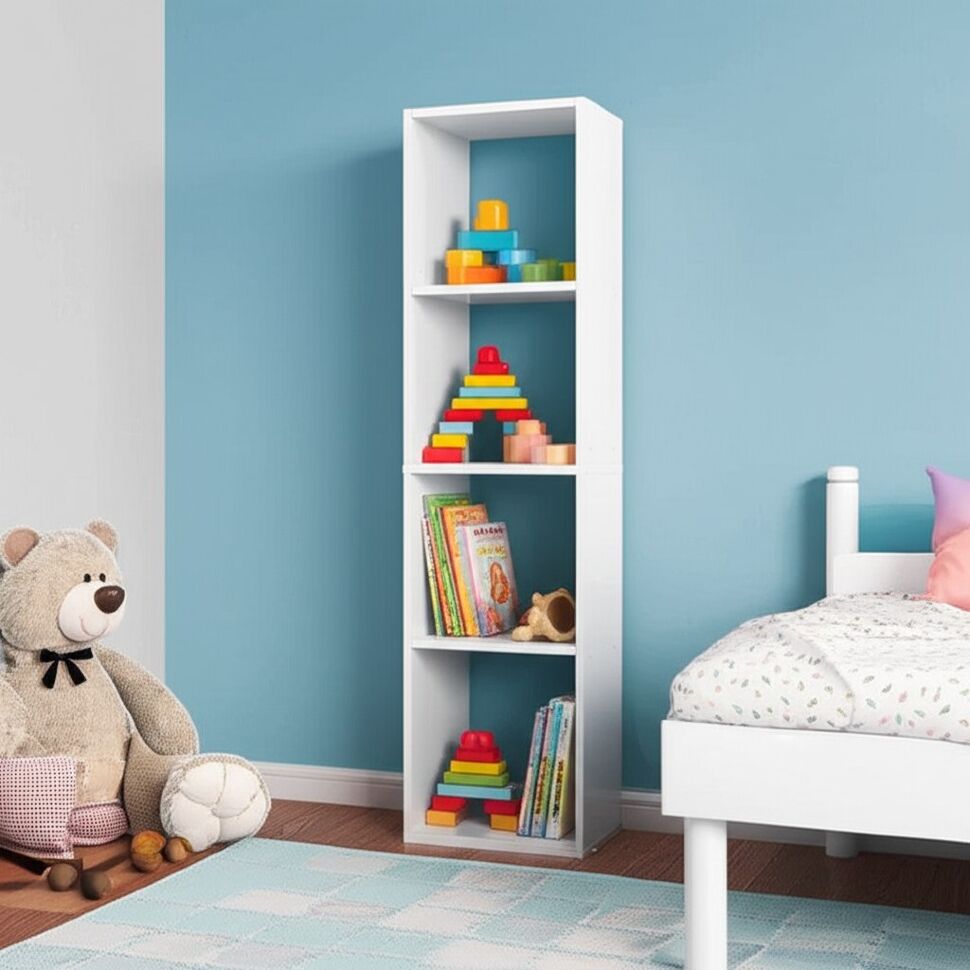 Стеллаж СТЖ 7, Белый текстурный