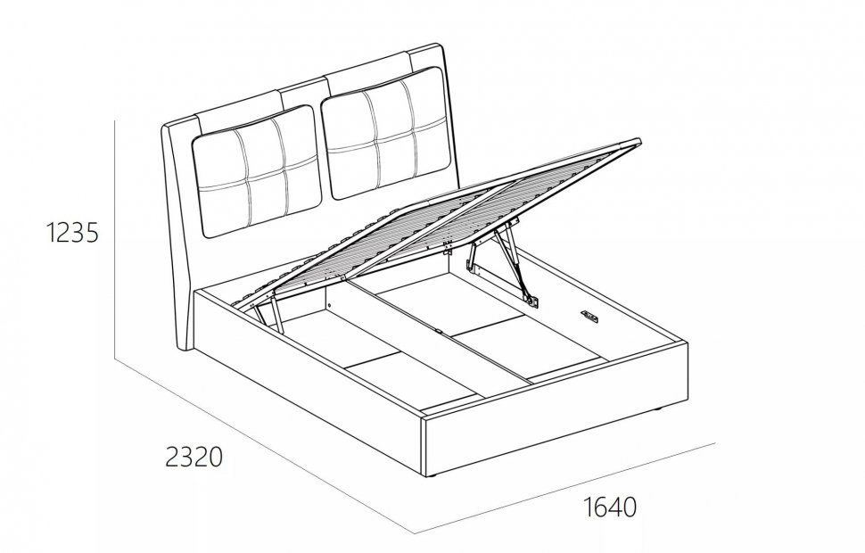 Кровать Ester 1400 модель 311 Анри 35