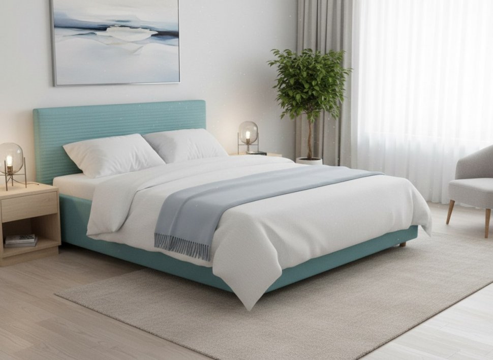Кровать Event Loft 1600 с под. механизмом / бирюза №21