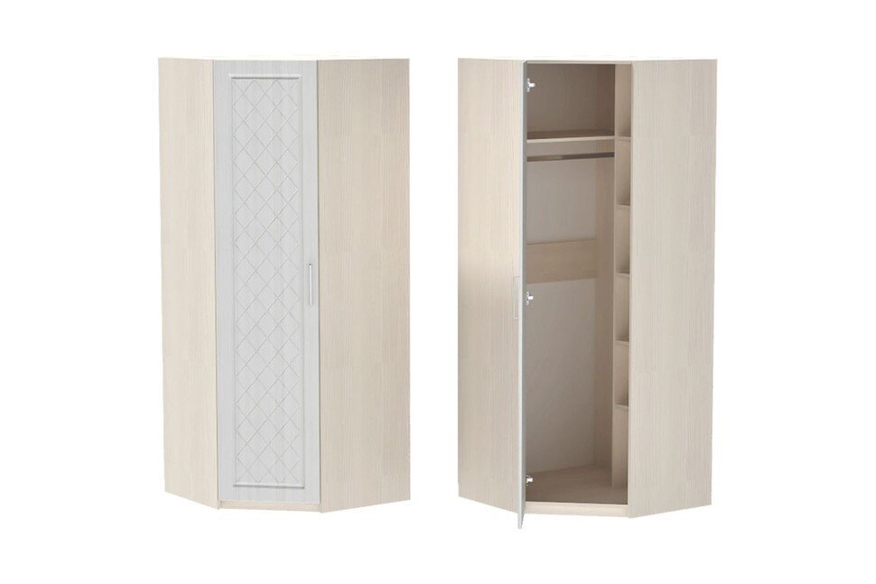 Аллегро 9 шкаф угловой Роммб / Бодега белая/Сандал белый