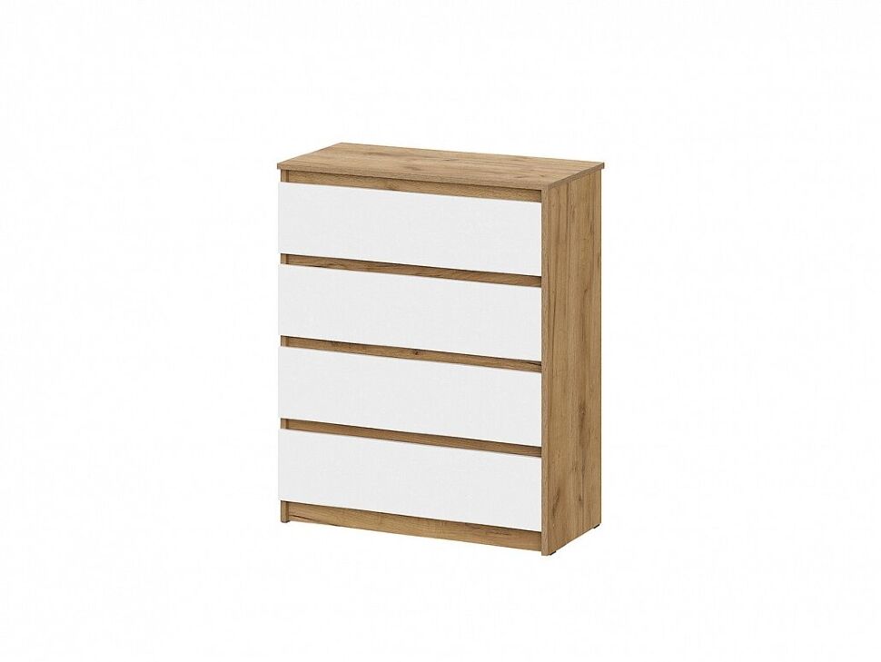 Комод Денвер, Дуб золотой, Белый