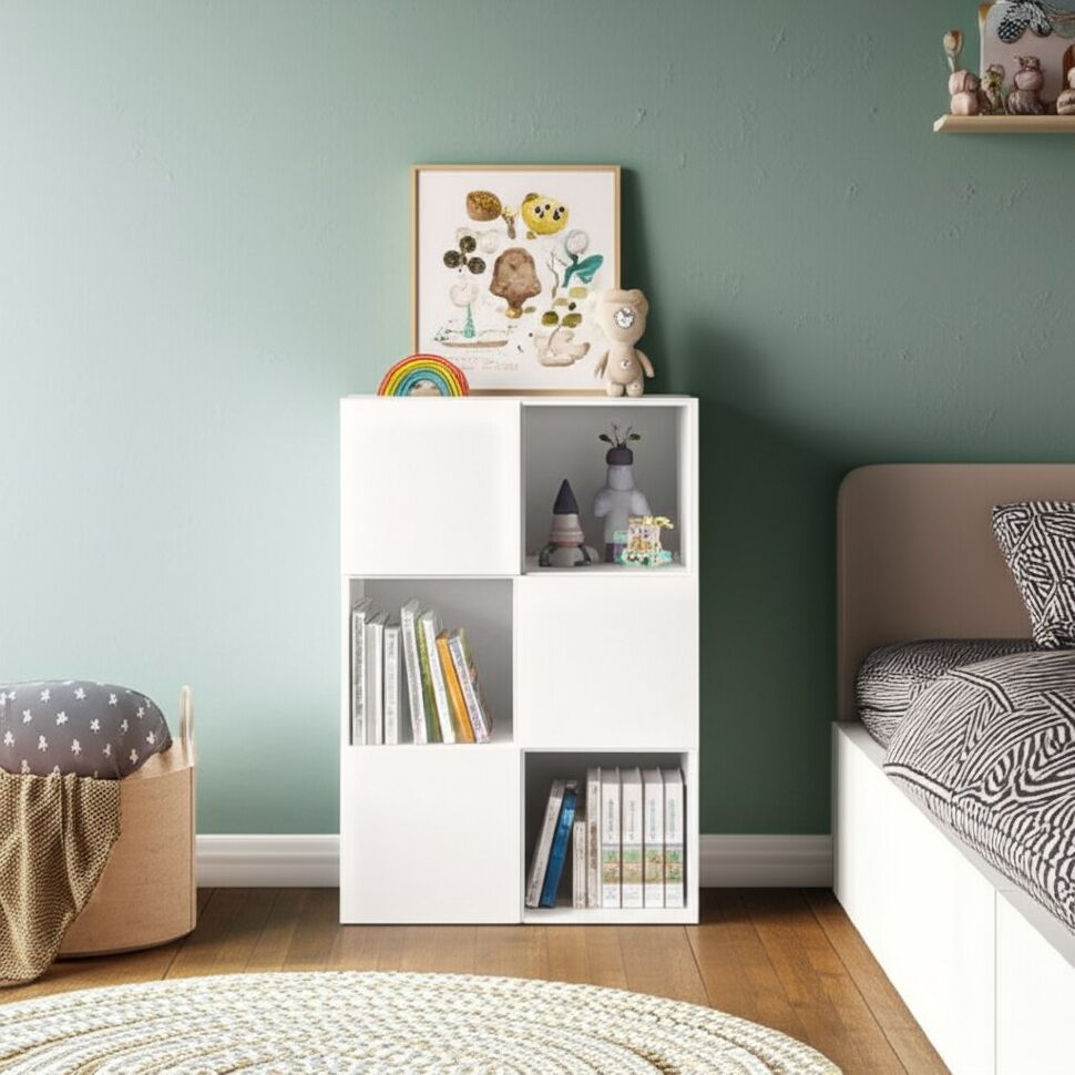 Стеллаж СТЖ 9, Белый текстурный