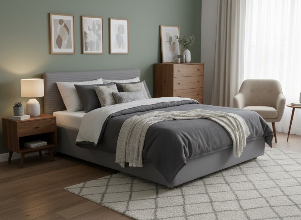 Кровать Event Loft 1600 с под. механизмом / серый №25