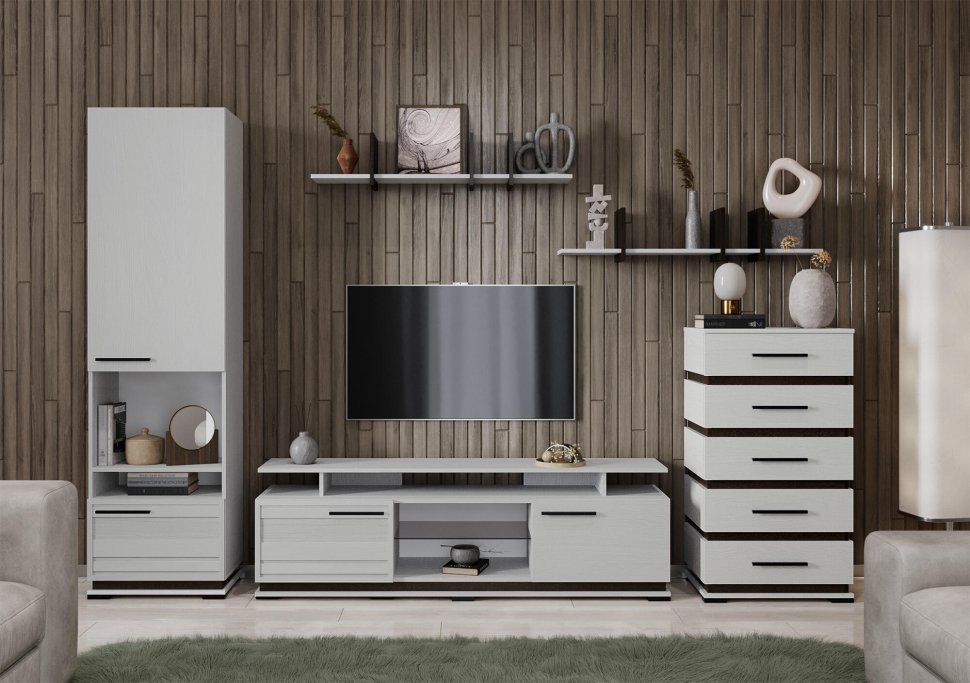 Гостиная Модена (Домани) Ясень Анкор светлый