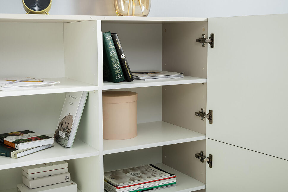 Флоу комод 16.329 Кашемир / Белый