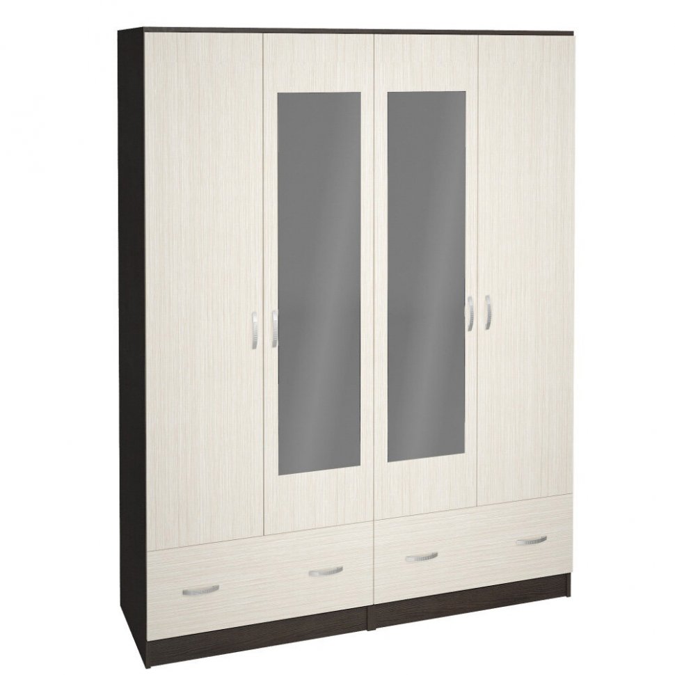 Шкаф четырехстворчатый Ронда ШК-4 (Интерьер Центр) Венге