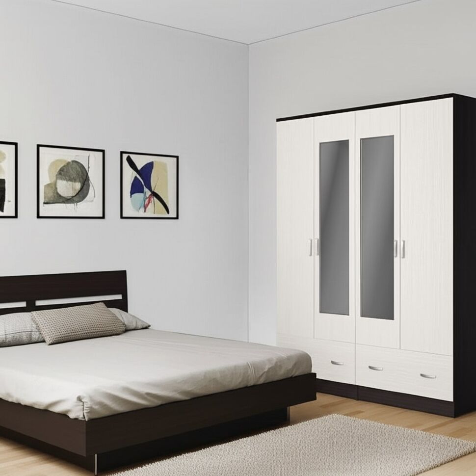 Шкаф четырехстворчатый Ронда ШК-4 (Интерьер Центр) Венге