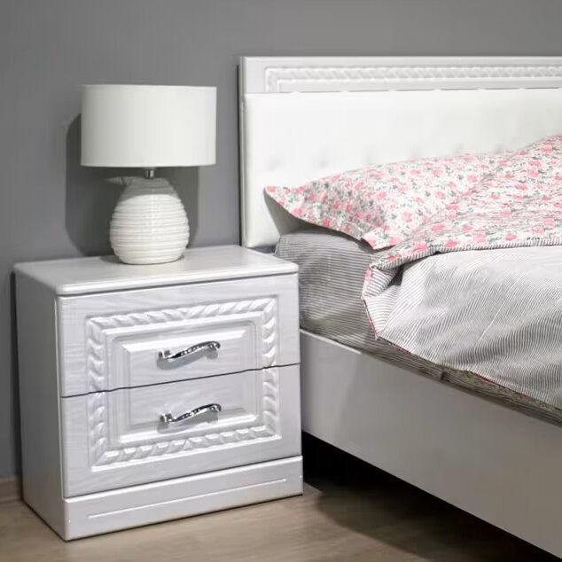 Тумба прикроватная Гертруда М5 (Комфорт-S) Ясень жемчужный