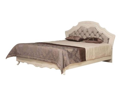Кровать 06.121 Кантри патина вудлайн кремовый/сандал белый