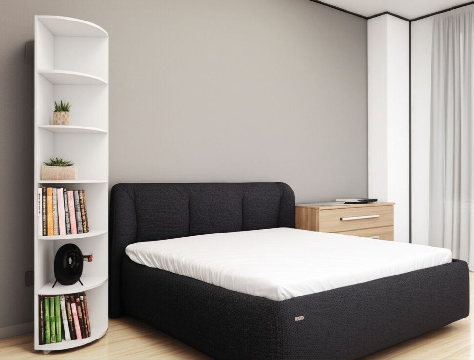 Стеллаж угловой МН-16 Монако гл.410 белый