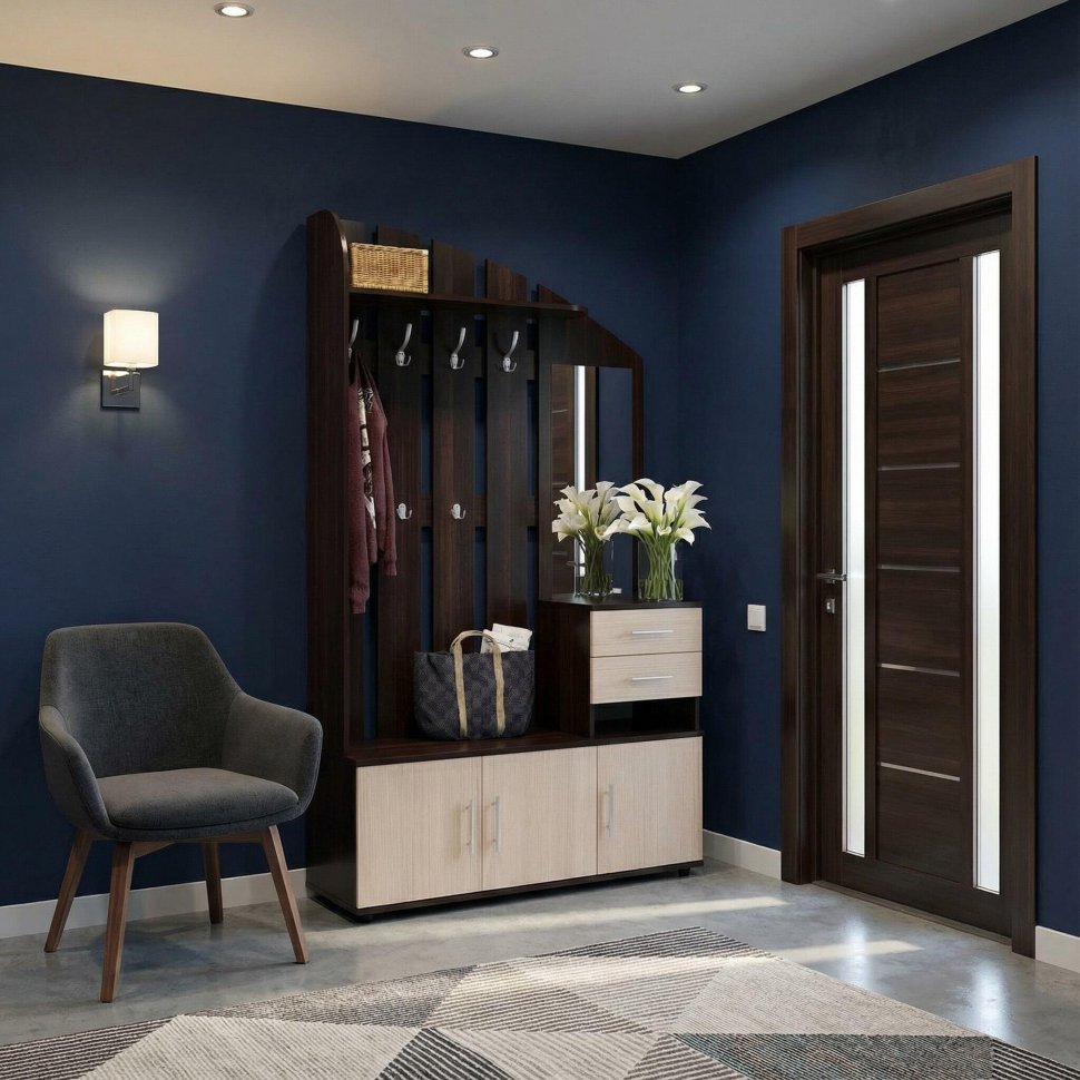 Прихожая ВШ-2.2 Венге/ Беленый дуб