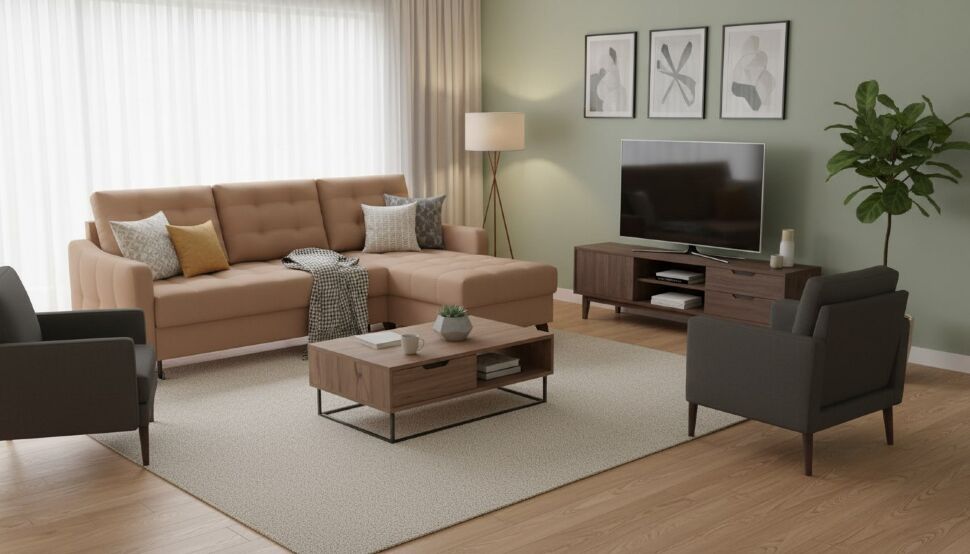 Диван угловой Римини-1 Real 03 (A)