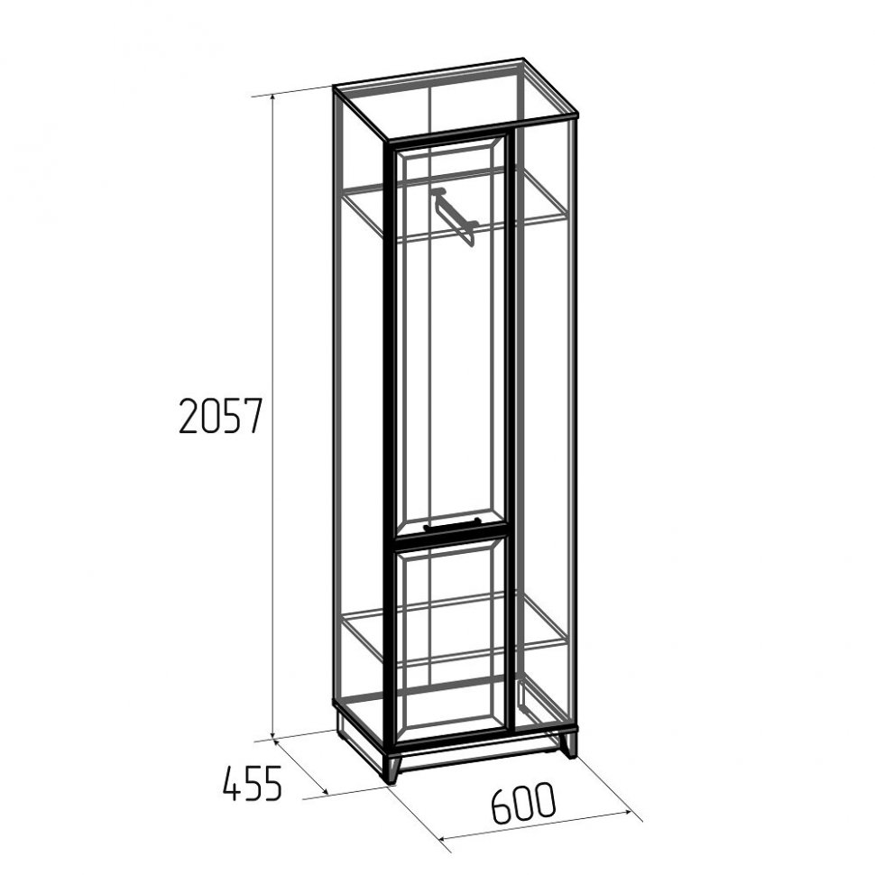 Шкаф для одежды Аурелио 12 (Глазов) Белый