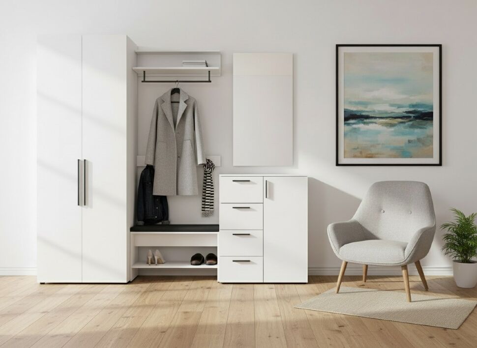 Прихожая Эйр 1 Белый