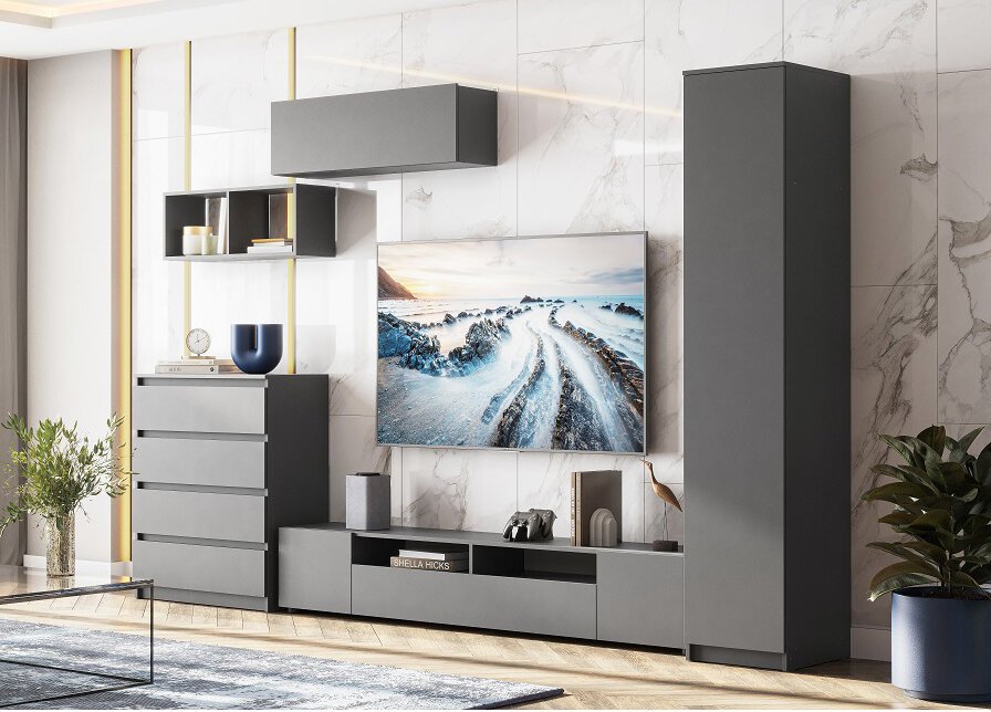 Гостиная Денвер 1 / Графит серый