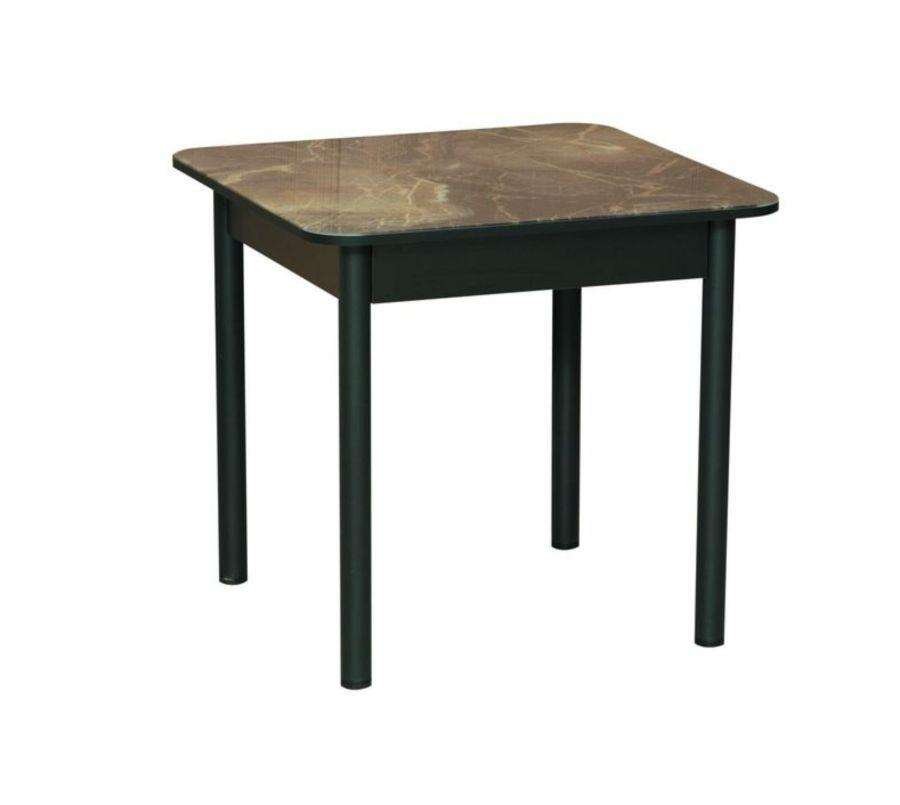 Стол Аппетит квадратный 55.01 Черный/Мрамор черный
