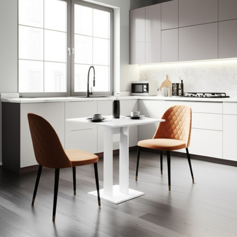 Стол обеденный СО 7, Белый текстурный