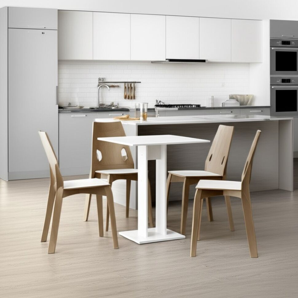 Стол обеденный СО 7, Белый текстурный