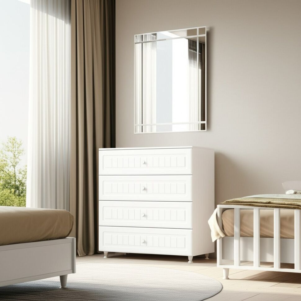 Комод Монако МН-6 белое дерево