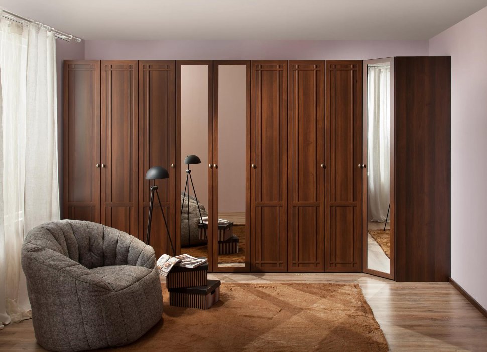 Шкаф для белья Sherlock 611 (Глазов) (правый) Орех шоколадный