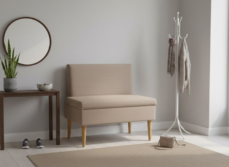 Диван ОАЗИС-1 ДУ узкий бежевый №4