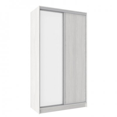 Шкаф-купе 1200 с зеркалом Домашний (Глазов) Ясень Анкор светлый