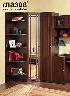 Приставка угловая Глазов-мебель Sherlock 14  (Орех шоколадный)