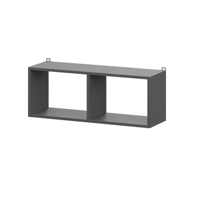 Полка книжная навесная Денвер (Графит серый)